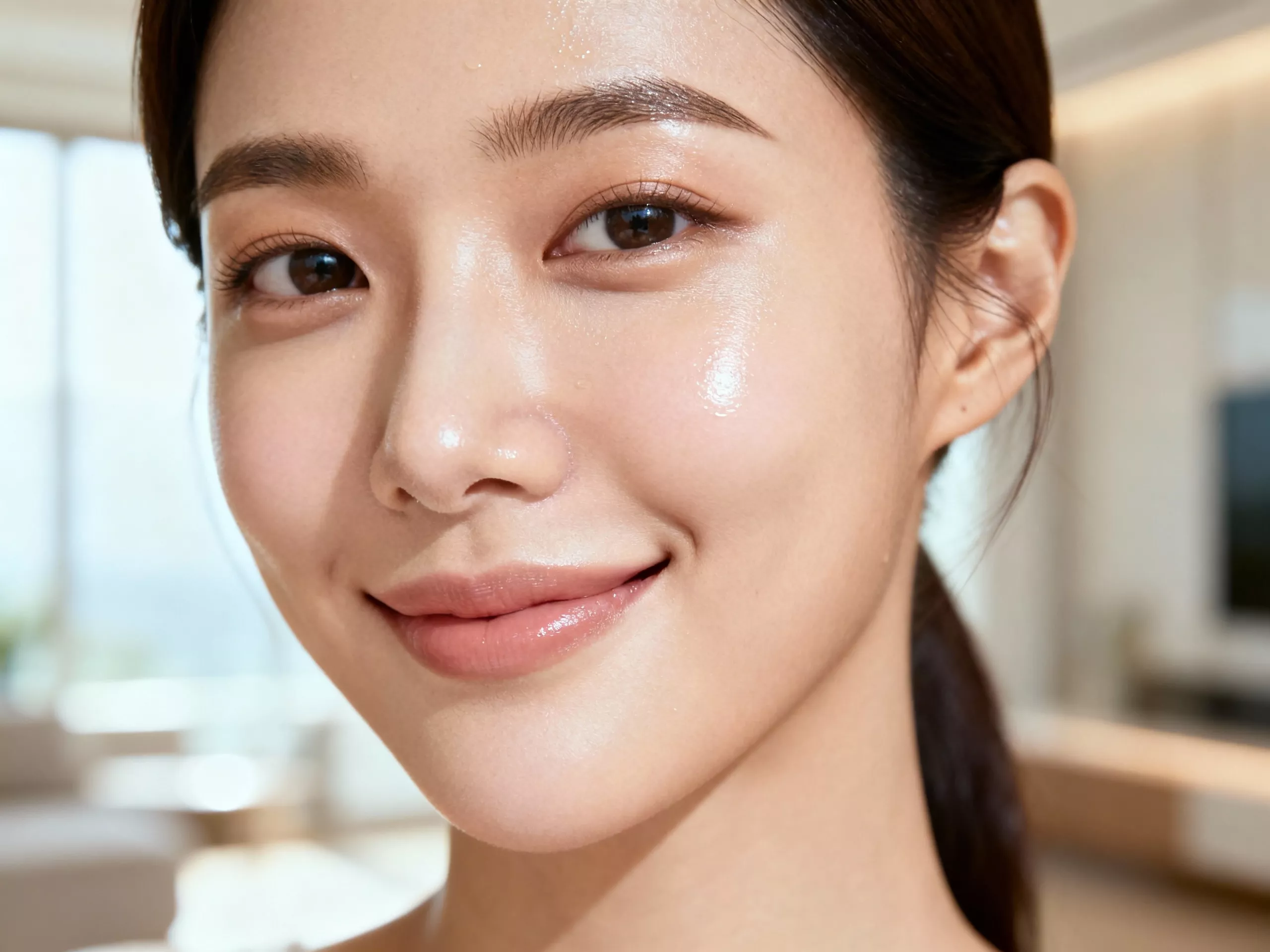 ผิวหน้าสาวเกาหลีขาวใสจากการใช้เซรั่มวิตามินซีอย่างถูกวิธี