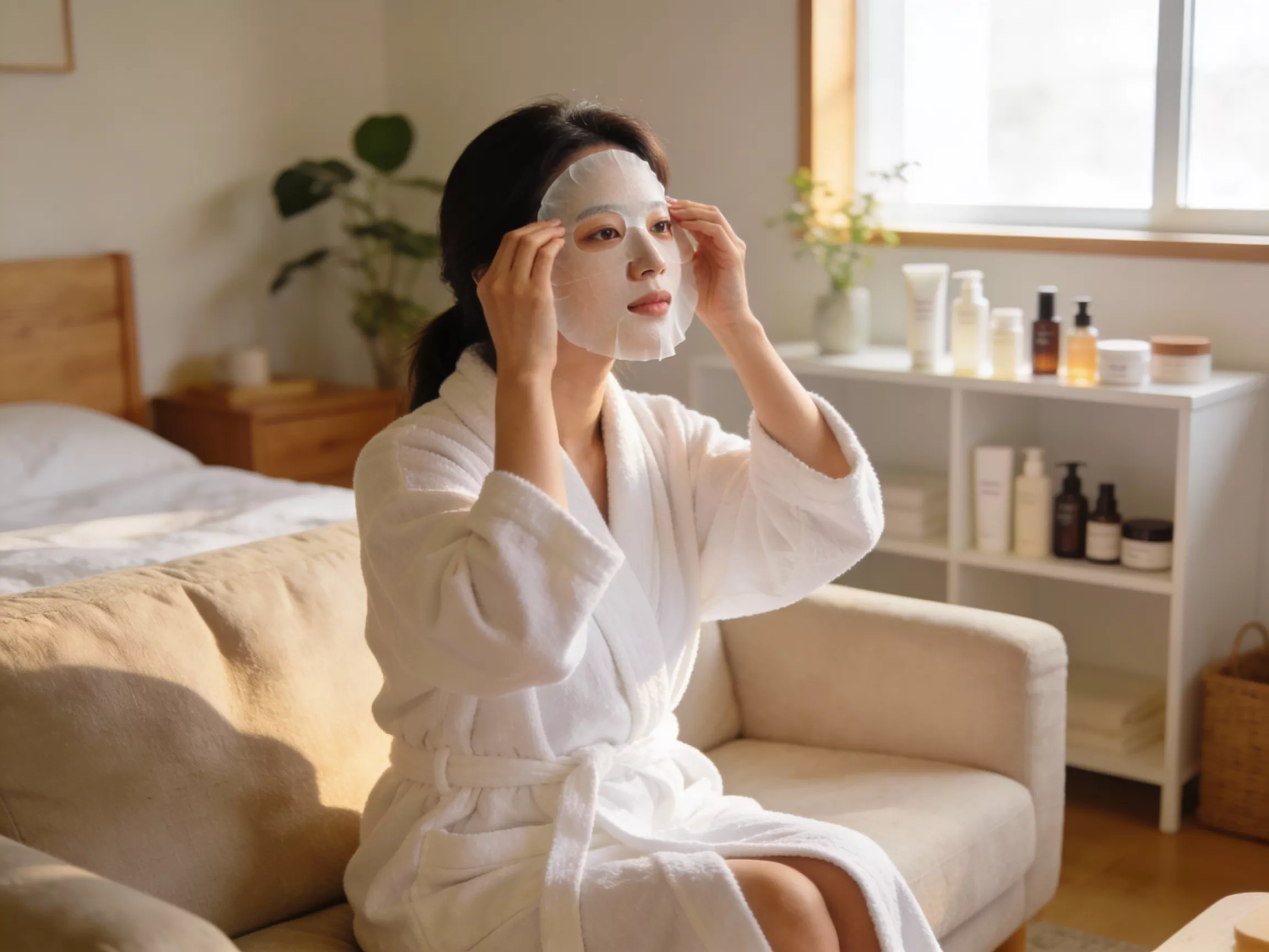 เนื้อผ้า Sheet Mask เกาหลีบางเบาแต่ซับเซรั่มได้เยอะมาก ประมาณ 20-25 มิลลิลิตรเลย ในขณะที่มาส์กทั่วไปมีแค่ 15 มิลลิลิตร