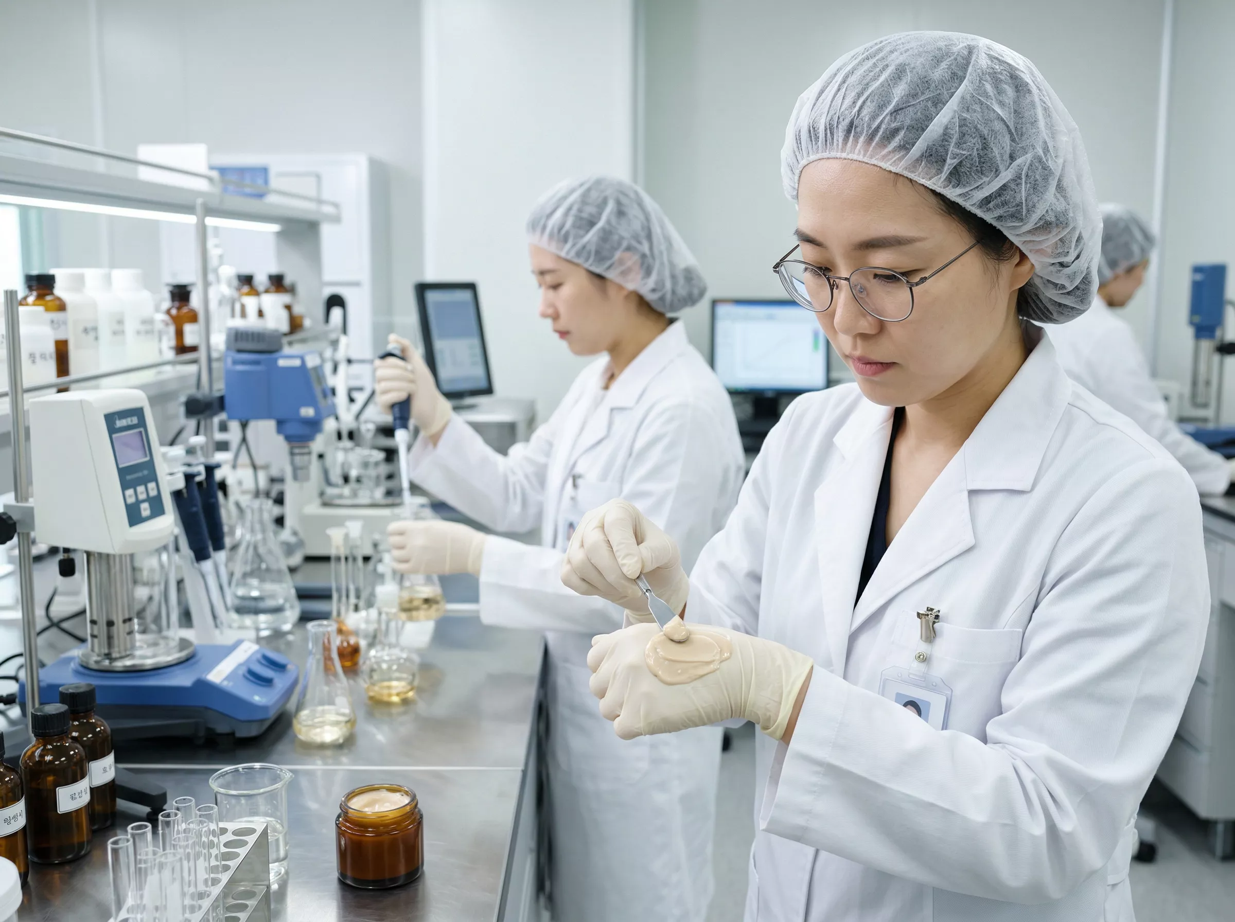 โรงงาน OEM ในเกาหลีที่ได้มาตรฐานจะมีกระบวนการผสมที่เข้มงวด