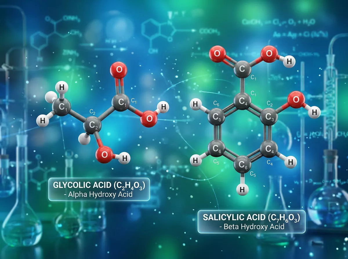 Glycolic acid เป็น AHA ที่มีโมเลกุลเล็กที่สุด ทำให้ซึมเข้าผิวได้ลึกและมีประสิทธิภาพสูงในการผลัดเซลล์ผิว ช่วยลดริ้วรอยเล็กๆ รอยดำ และปรับสีผิวให้สม่ำเสมอ 