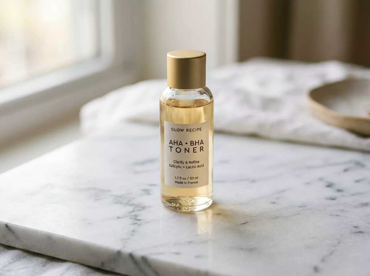 โทนเนอร์กรดผลไม้ หรือ โทนเนอร์ AHA BHA คือผลิตภัณฑ์ที่มีส่วนผสมหลักเป็นกรดจากผลไม้หรือกรดซาลิไซลิก ซึ่งทำหน้าที่ผลัดเซลล์ผิวที่ตายแล้วในระดับผิวหนังชั้นนอก