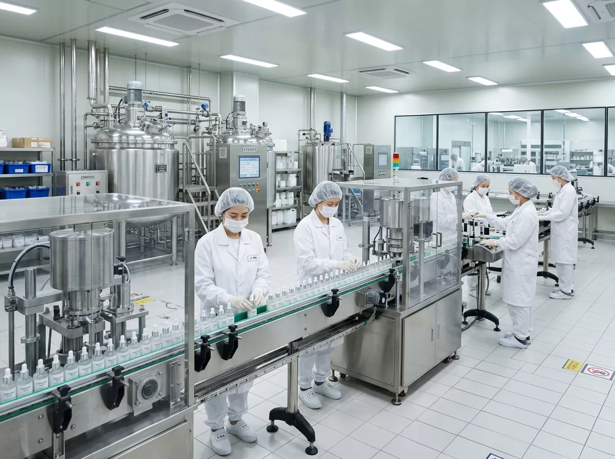 เลือกโรงงานที่มีความเชี่ยวชาญในการผลิต skincare โดยตรวจสอบมาตรฐาน CGMP และการรับรองจาก MFDS (Ministry of Food and Drug Safety) ของเกาหลี