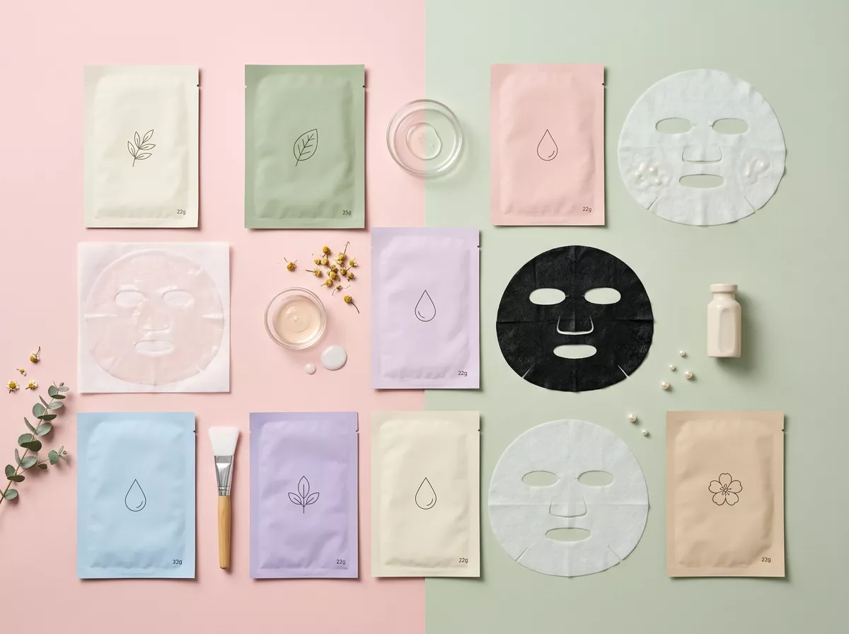 Sheet mask (มาสก์แผ่น / ชีทมาสก์) คือหน้ากากบำรุงผิวที่ใช้ผ้าหรือวัสดุชีวภาพชุบสารบำรุงความเข้มข้นสูง ออกแบบมาให้แนบสนิทกับผิวหน้าเพื่อให้สารออกฤทธิ์ซึมซับได้อย่างมีประสิทธิภาพ สำหรับตลาดปัจจุบัน Korean 