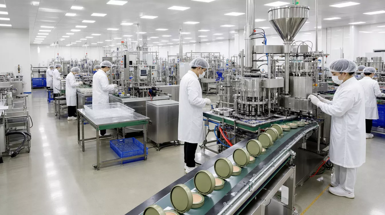 โรงงาน OEM เกาหลี clean room filling line compact case