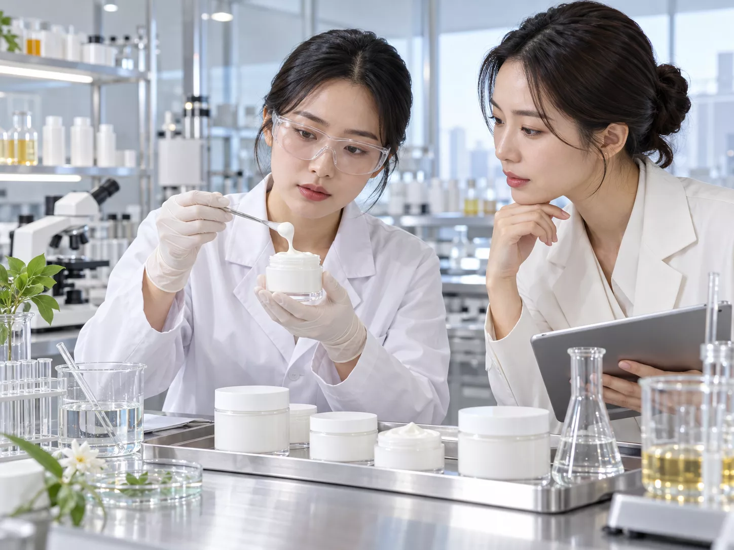 ตัวแทน OEM เกาหลี ภาพจำลองการตรวจเนื้อผลิตภัณฑ์ ไม่ใช่ผลทดสอบของสูตรจริง